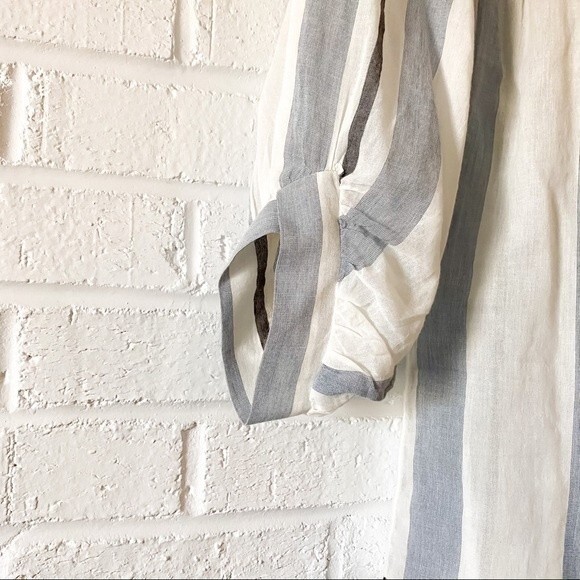 Lisette Montreal striped button up peasant blouse - Picture 5 of 9